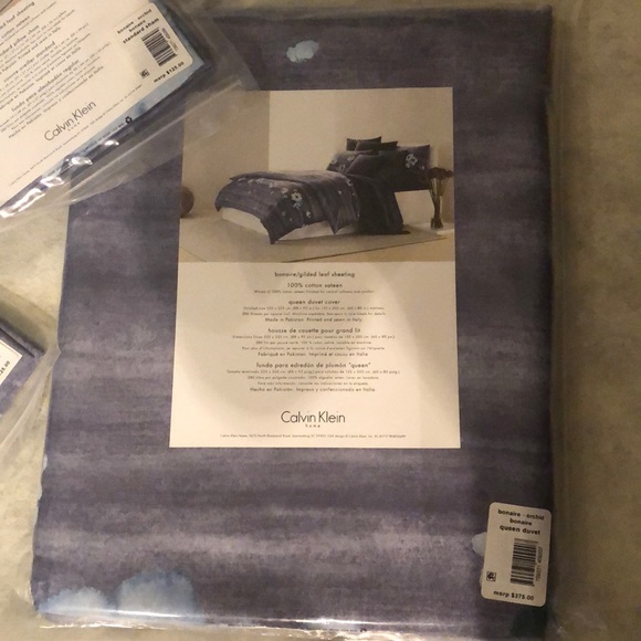 Calvin Klein Bonaire orchid queen duvet, 2 shams - Picture 2 of 7